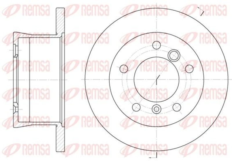 2x REMSA Brake Disc