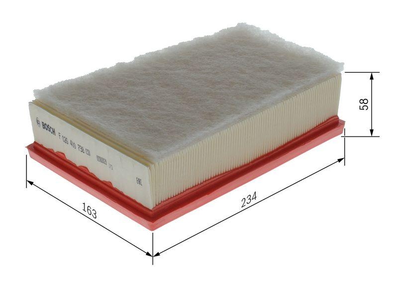 BOSCH Luftfilter F 026 400 738