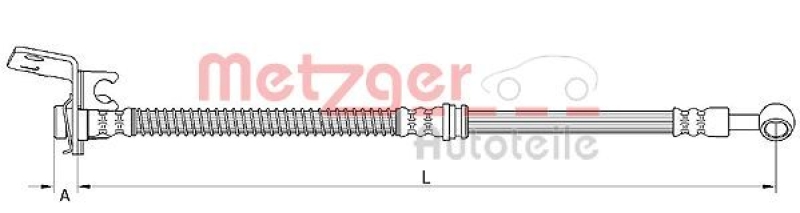 METZGER Bremsschlauch 4111048