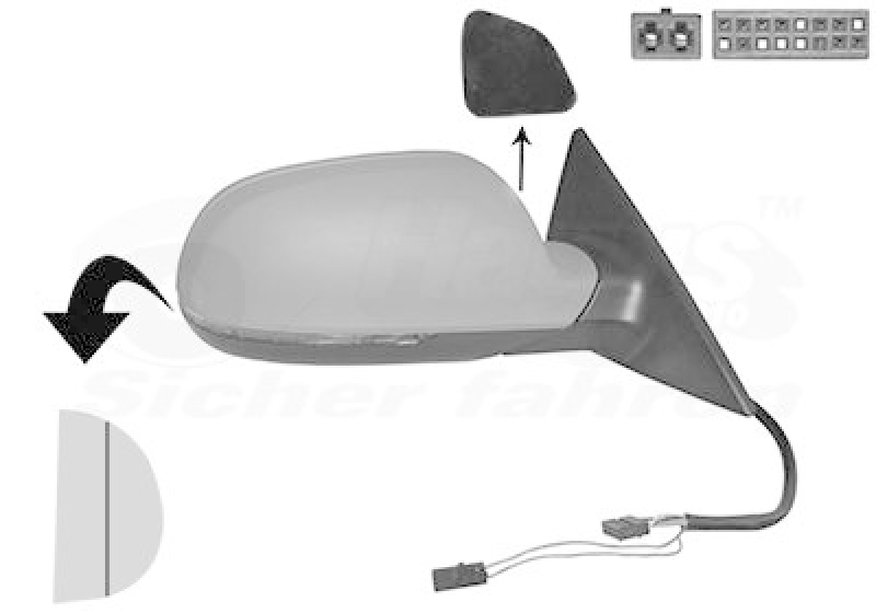 VAN WEZEL Exterior Mirror * HAGUS *