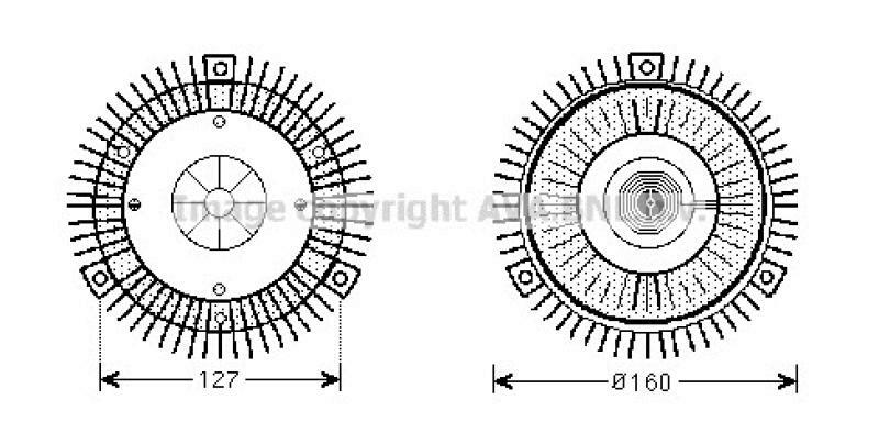 AVA QUALITY COOLING Clutch, radiator fan