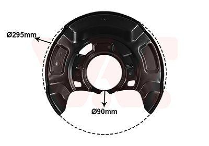 VAN WEZEL Spritzblech, Bremsscheibe