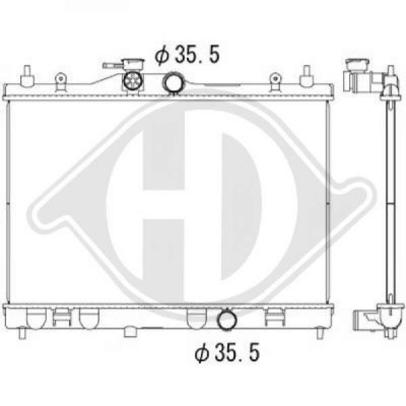 DIEDERICHS Radiator, engine cooling DIEDERICHS Climate