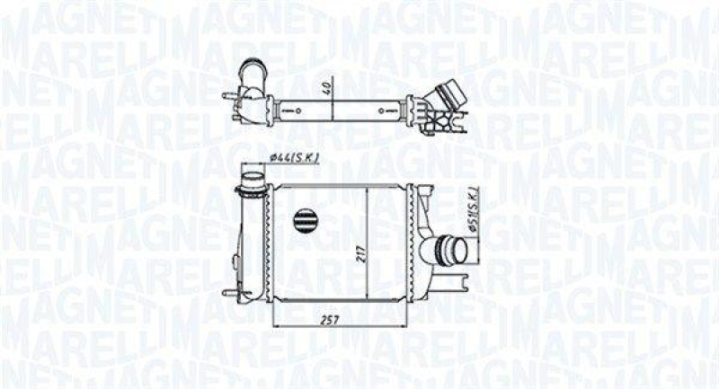 MAGNETI MARELLI Charge Air Cooler