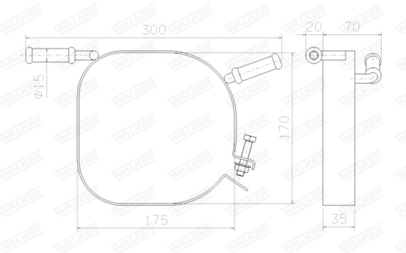 WALKER Halter, Abgasanlage