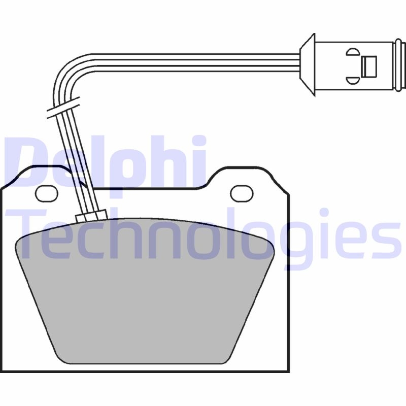 DELPHI Brake Pad Set, disc brake