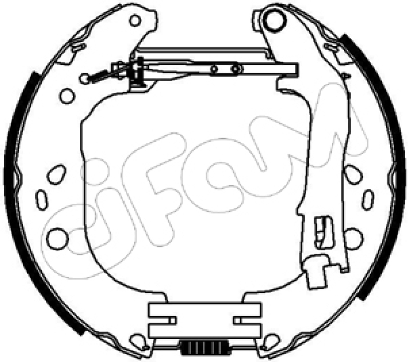 CIFAM Bremsbackensatz Vermontierter kit