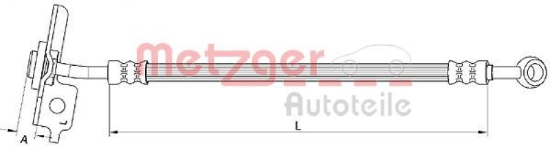 METZGER Bremsschlauch 4111054