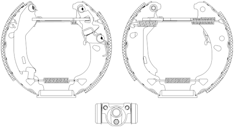 HELLA Bremsbackensatz Shoe Kit Pro