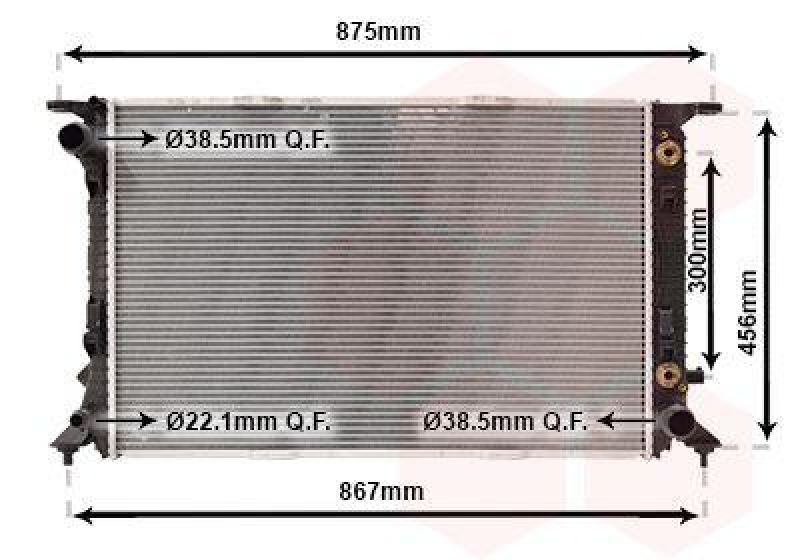 Radiator, engine cooling