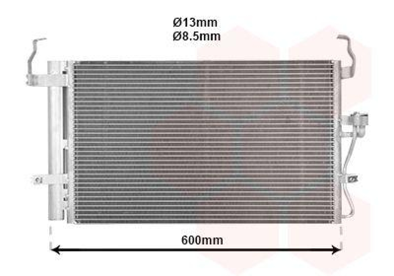 VAN WEZEL Condenser, air conditioning