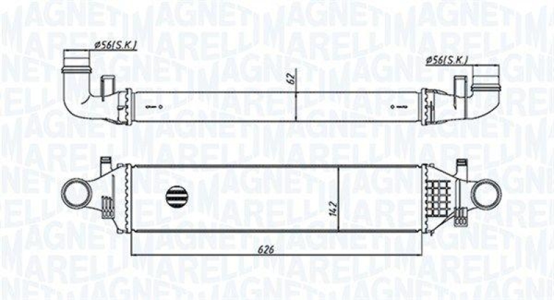 MAGNETI MARELLI Ladeluftkühler