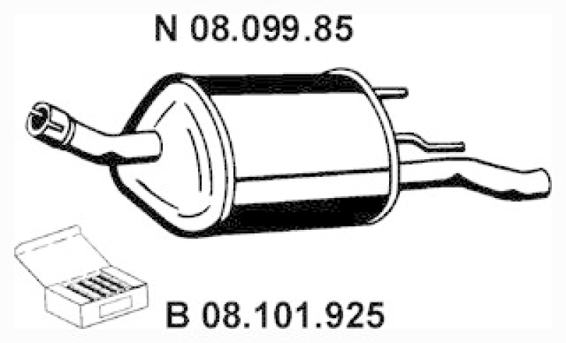 EBERSPÄCHER Rear Muffler