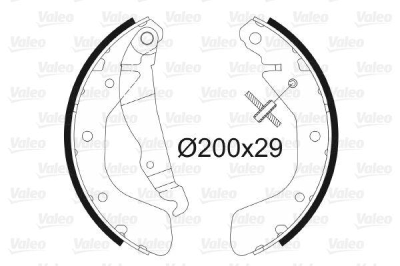 VALEO Brake Shoe Set