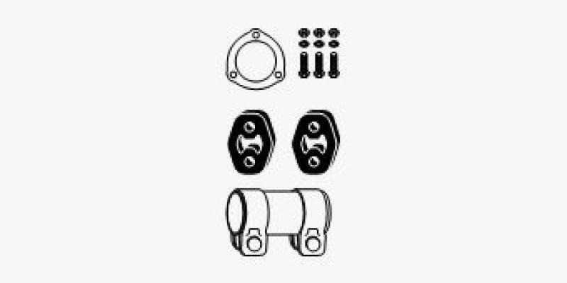 HJS Mounting Kit, catalytic converter