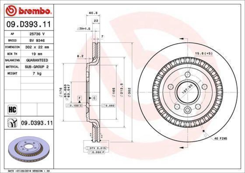 2x BREMBO Bremsscheibe PRIME LINE - UV Coated