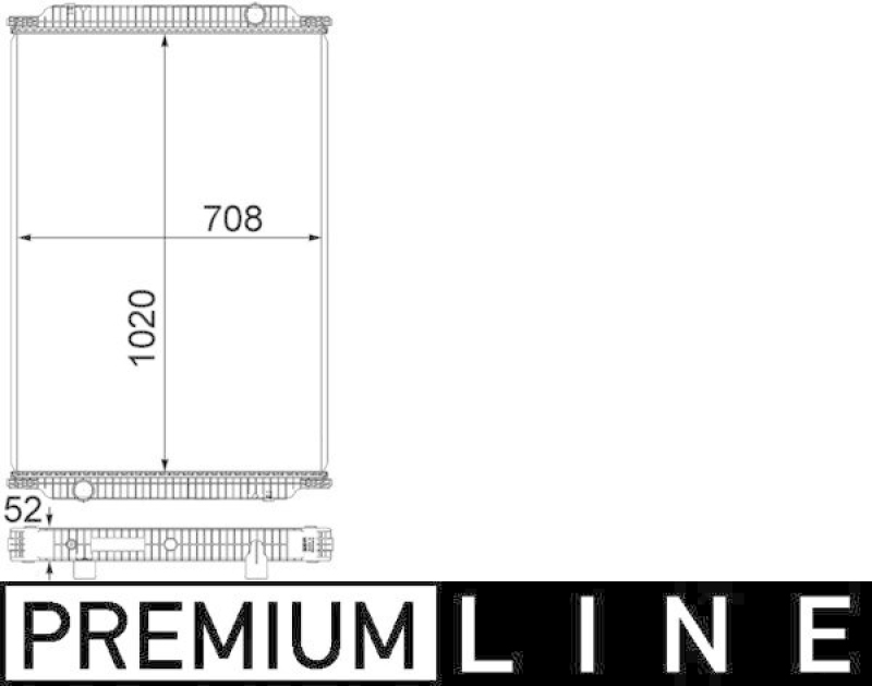 MAHLE Radiator, engine cooling BEHR *** PREMIUM LINE ***