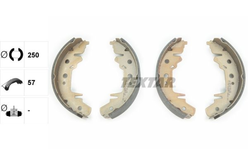 TEXTAR Bremsbackensatz 91056000