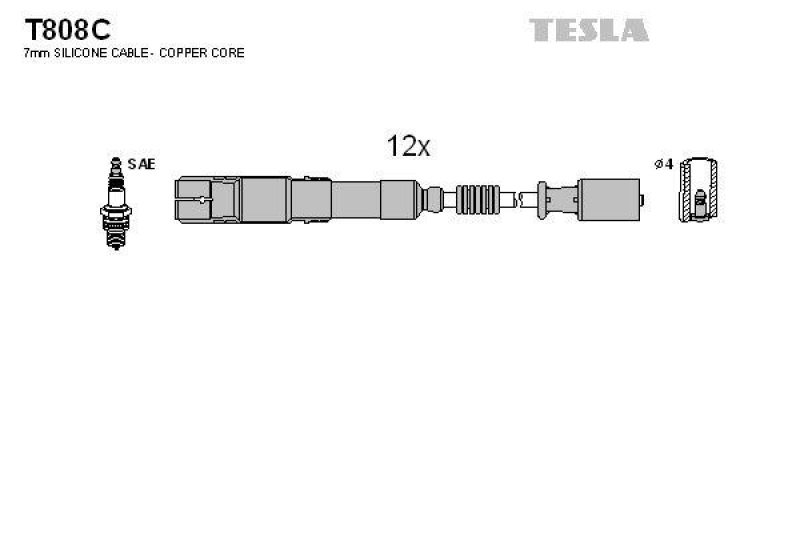 TESLA Zündleitungssatz