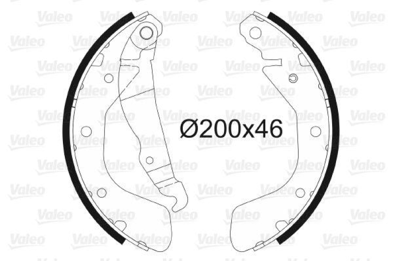 VALEO Bremsbackensatz 562078