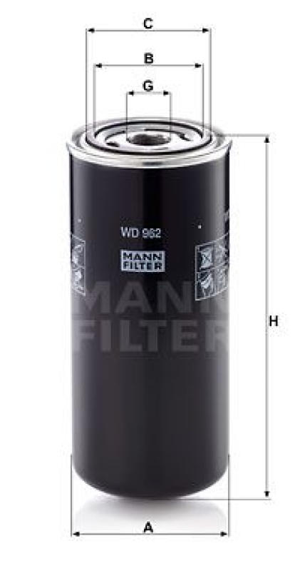 MANN-FILTER Filter, operating hydraulics