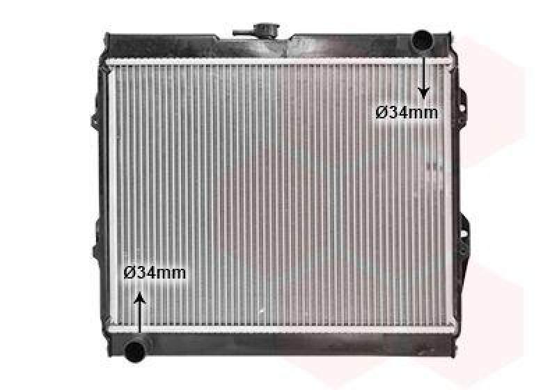 VAN WEZEL Radiator, engine cooling