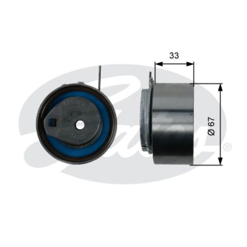 GATES Spannrolle, Zahnriemen PowerGrip®