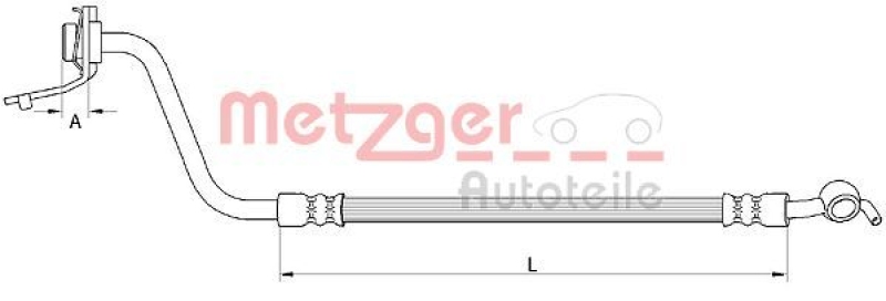 METZGER Bremsschlauch 4111057