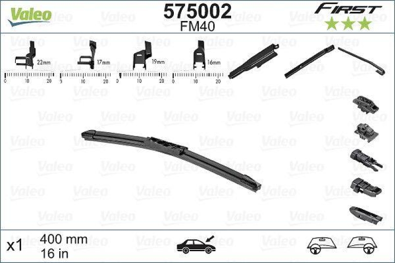 VALEO Wiper Blade FIRST MULTICONNECTION