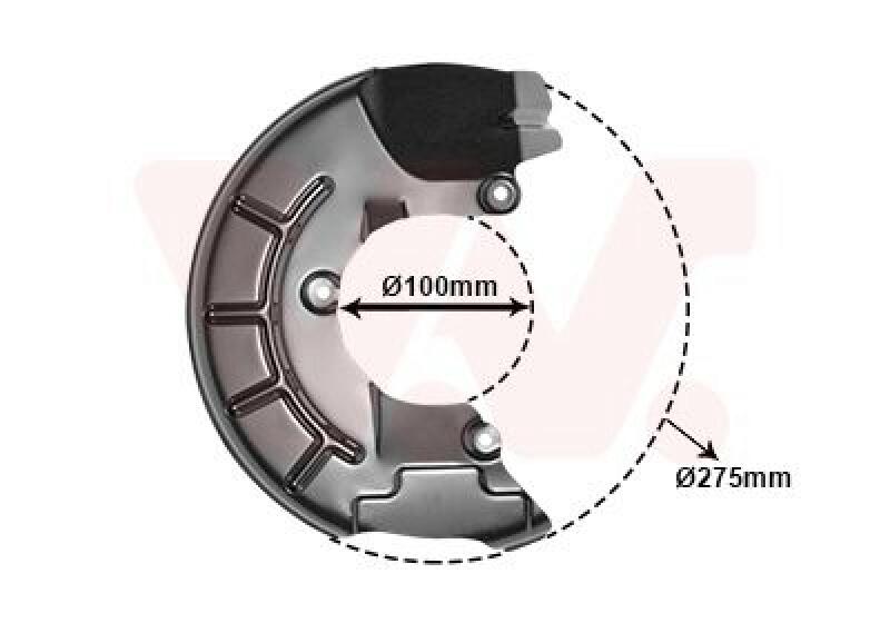 VAN WEZEL Splash Panel, brake disc