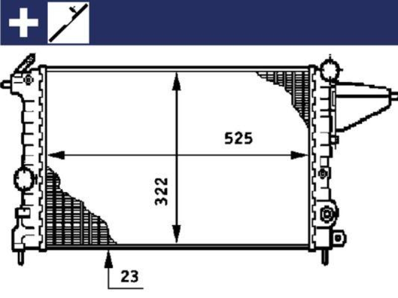 MAHLE Radiator, engine cooling BEHR