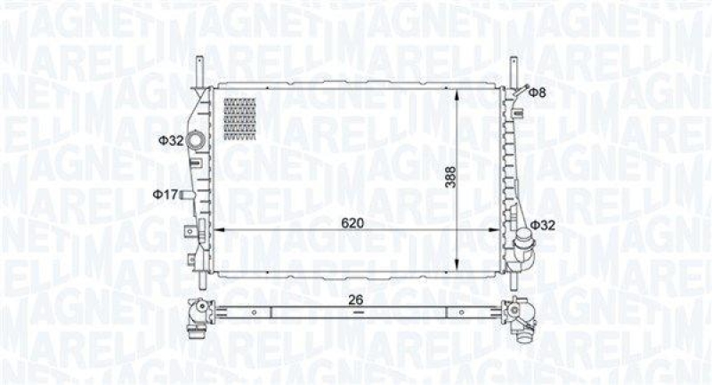 MAGNETI MARELLI Radiator, engine cooling