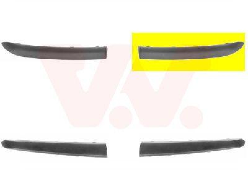 VAN WEZEL Zier-/Schutzleiste, Sto&szlig;f&auml;nger ** Equipart ** 1620583