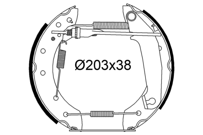 VALEO Bremsbackensatz 554956