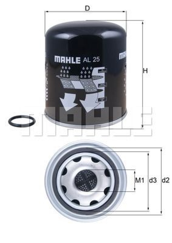 KNECHT Air Dryer Cartridge, compressed-air system