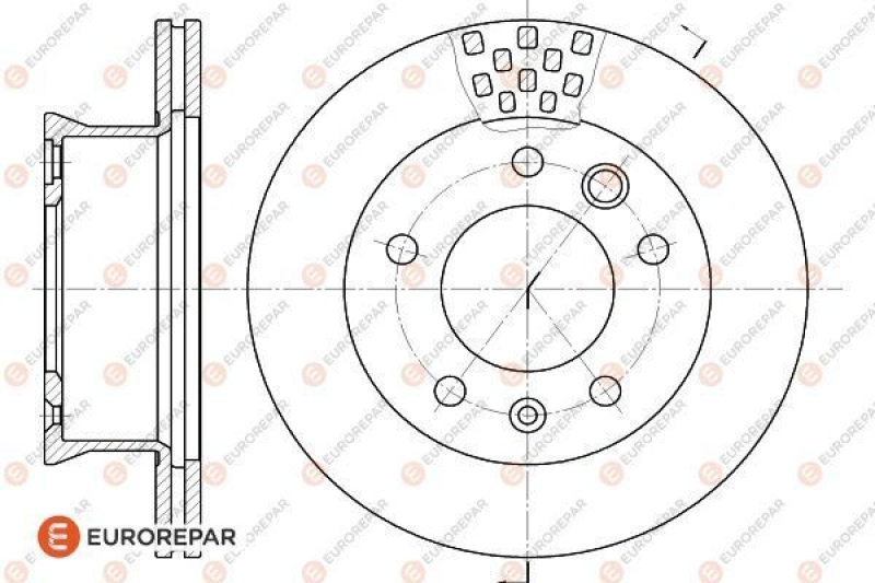 2x EUROREPAR Bremsscheibe