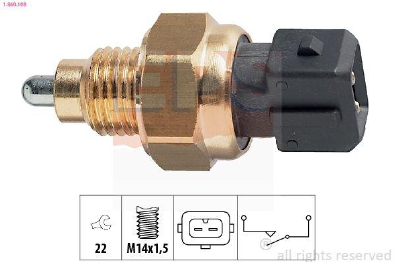 EPS Schalter, R&uuml;ckfahrleuchte Made in Italy - OE Equivalent