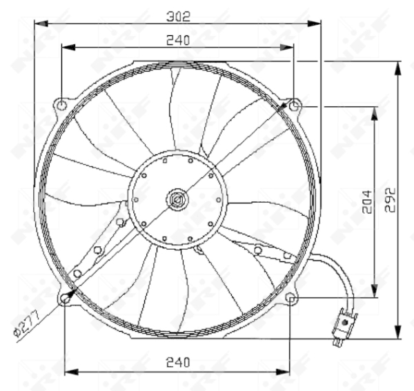 NRF Fan, radiator