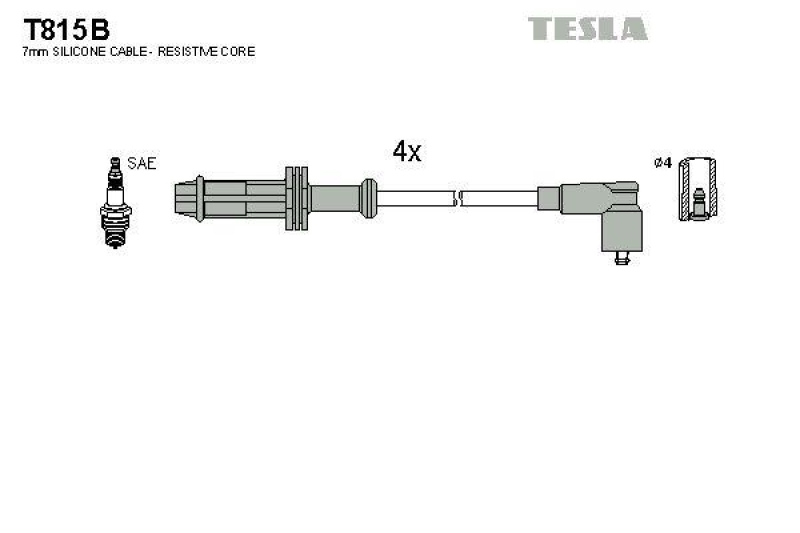 TESLA Zündleitungssatz