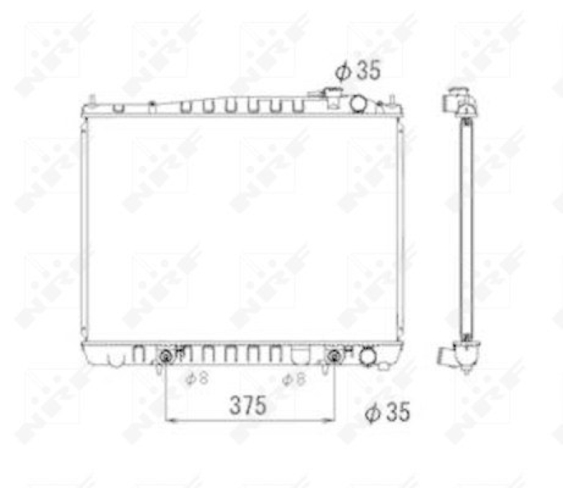 NRF Radiator, engine cooling