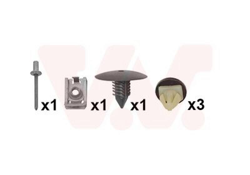 VAN WEZEL Mounting Kit, mud guard