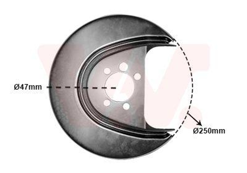 VAN WEZEL Splash Panel, brake disc