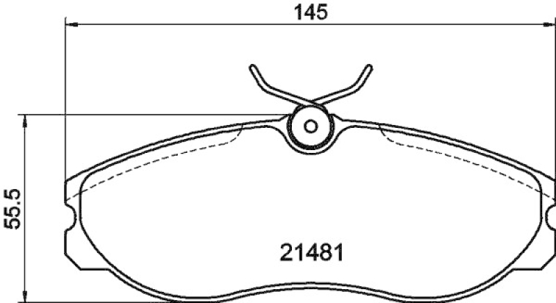 HELLA Brake Pad Set, disc brake