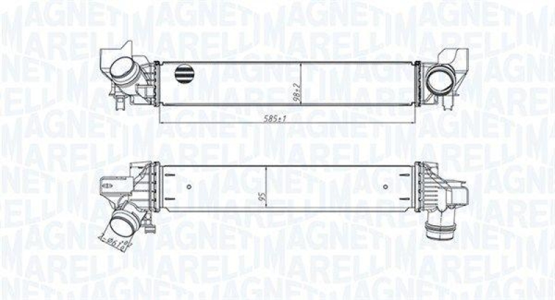MAGNETI MARELLI Ladeluftk&uuml;hler 351319205450