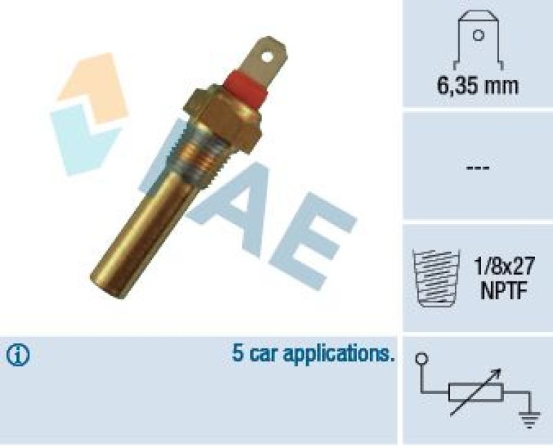 FAE Sensor, coolant temperature