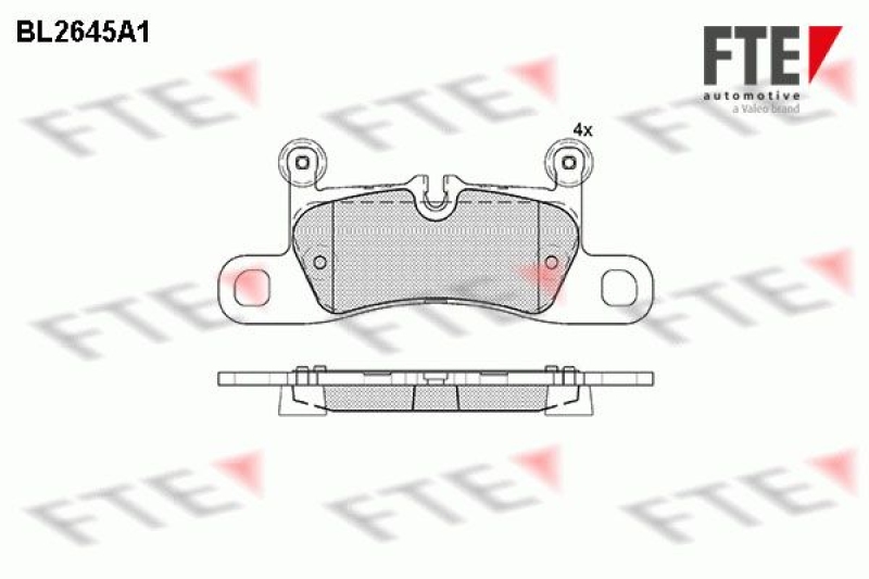 FTE Brake Pad Set, disc brake