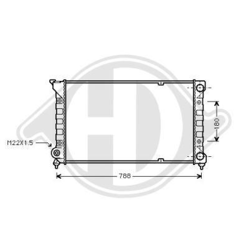 DIEDERICHS Radiator, engine cooling DIEDERICHS Climate