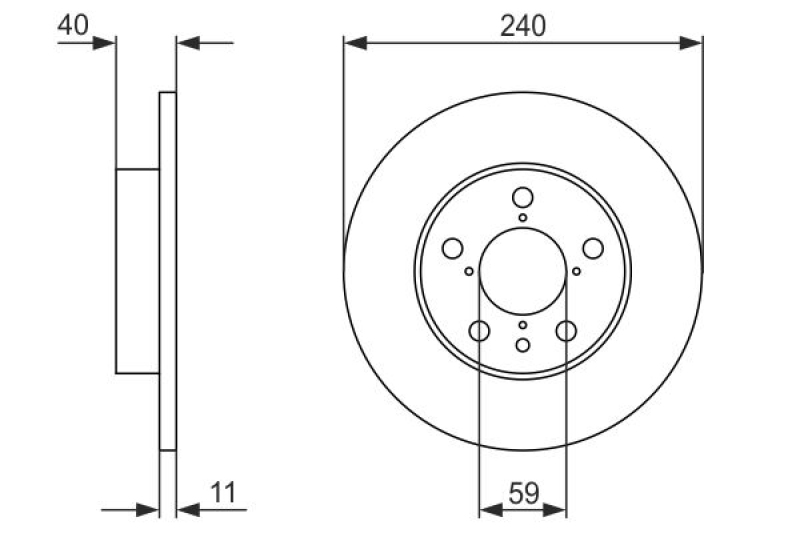 2x BOSCH Bremsscheibe 0 986 478 444