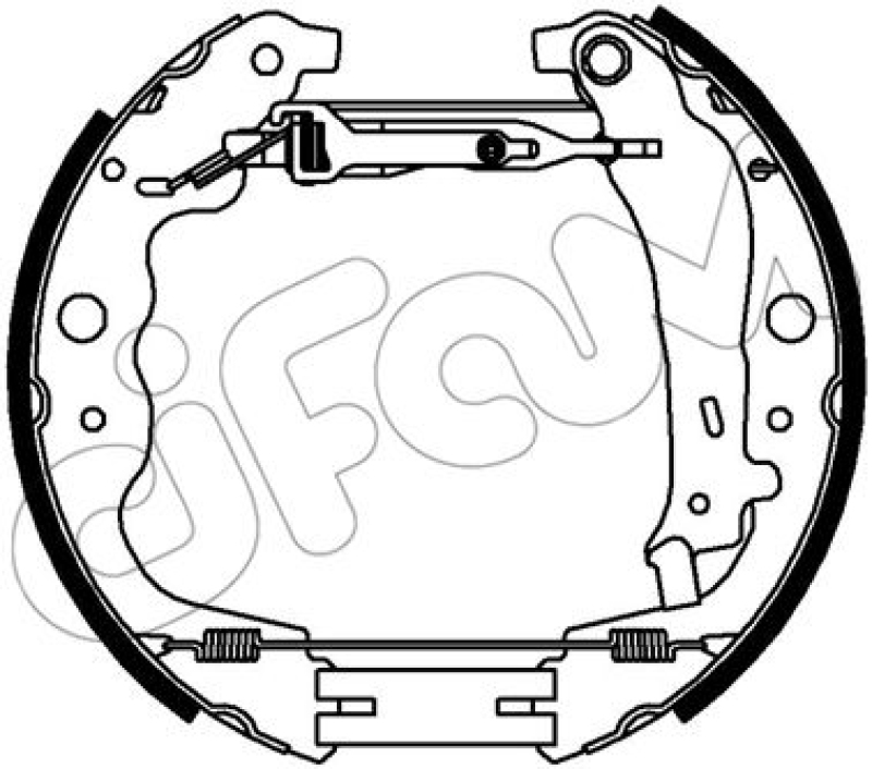 CIFAM Bremsbackensatz Vermontierter kit