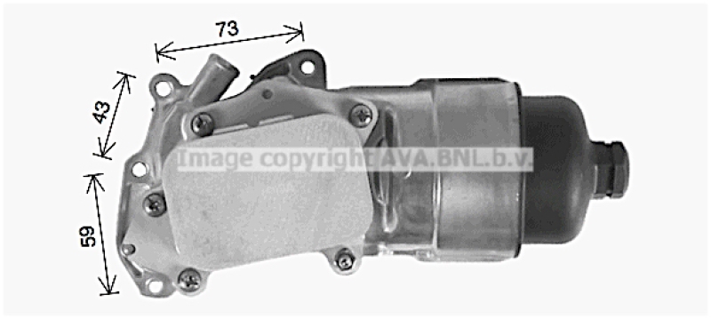 AVA QUALITY COOLING Ölkühler, Motoröl
